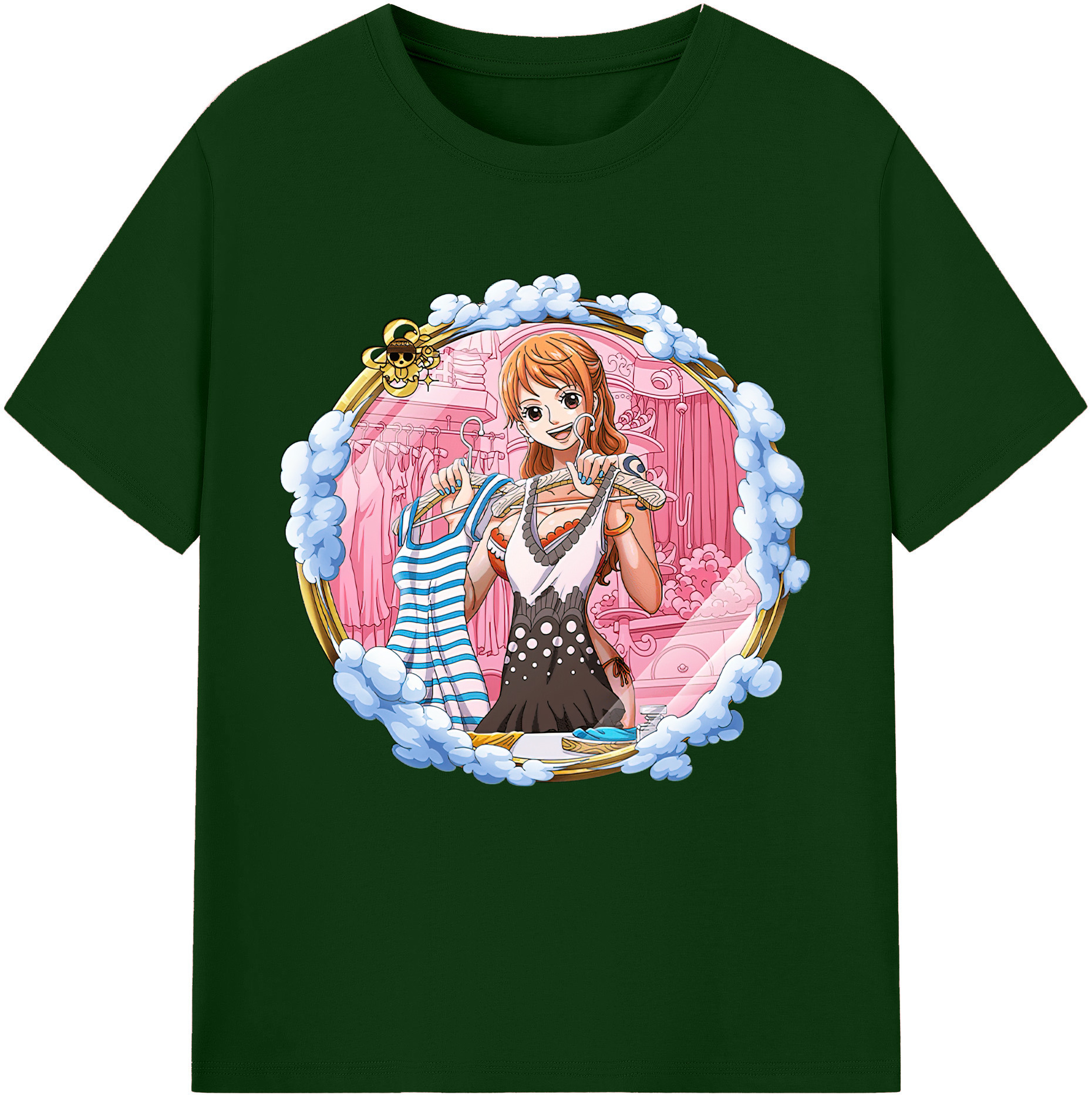 ワンピース ナミ ONE PIECE Nami 綿100％半袖Tシャツ（フロントプリント）